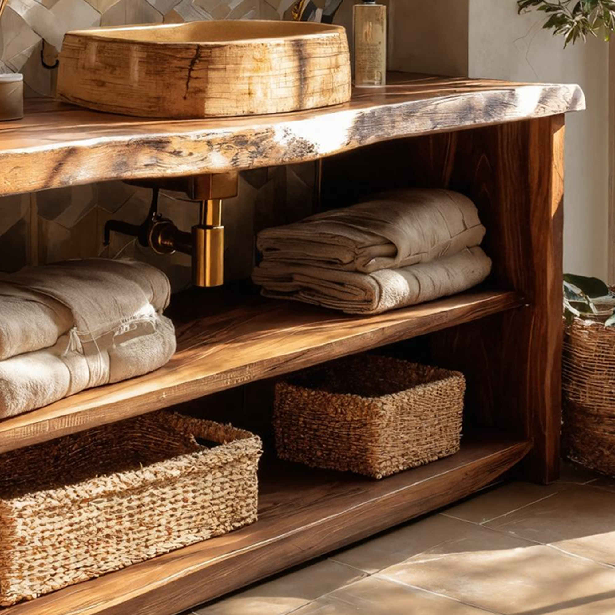 Mid Century Bathroom Vanity For Modern Interior Look SILDTTRBRV048