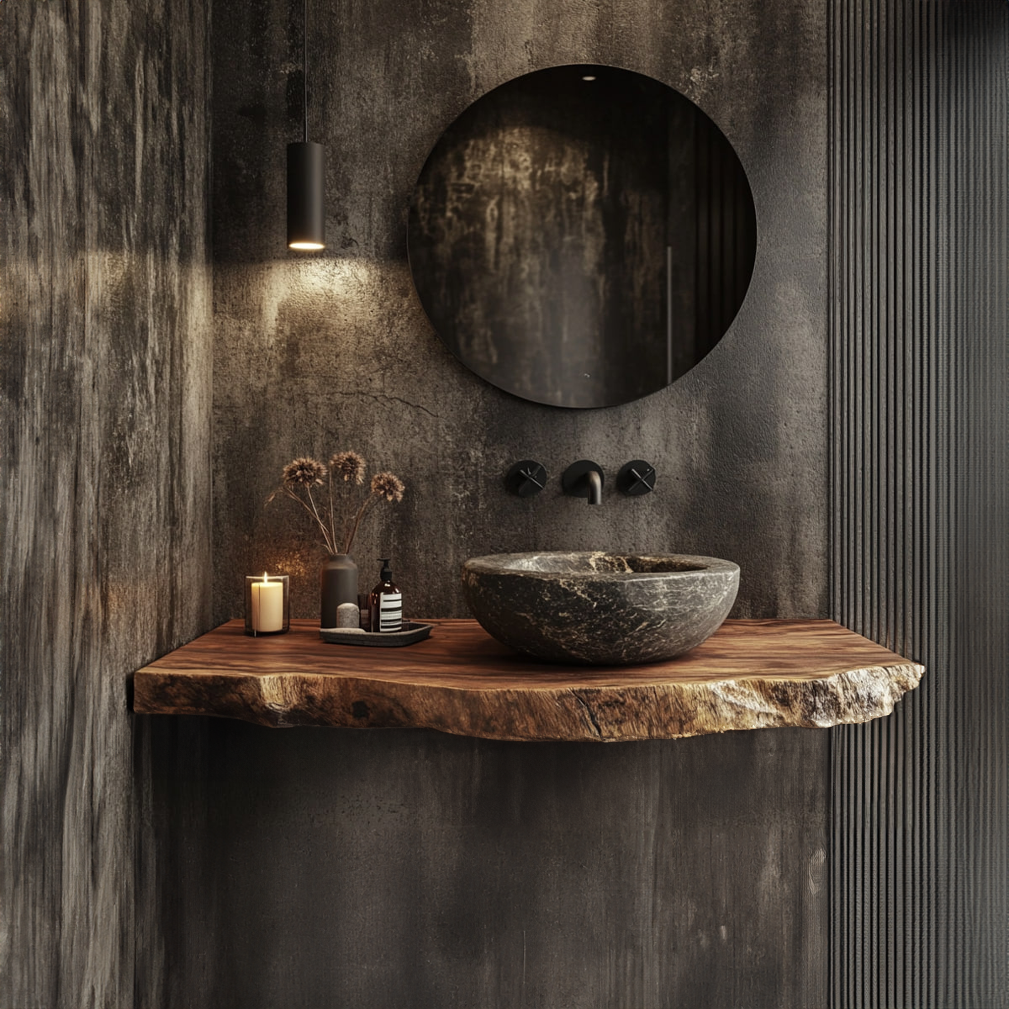 Mid Century Floating Bathroom Vanity Modern Washroom SINLKIBRV189