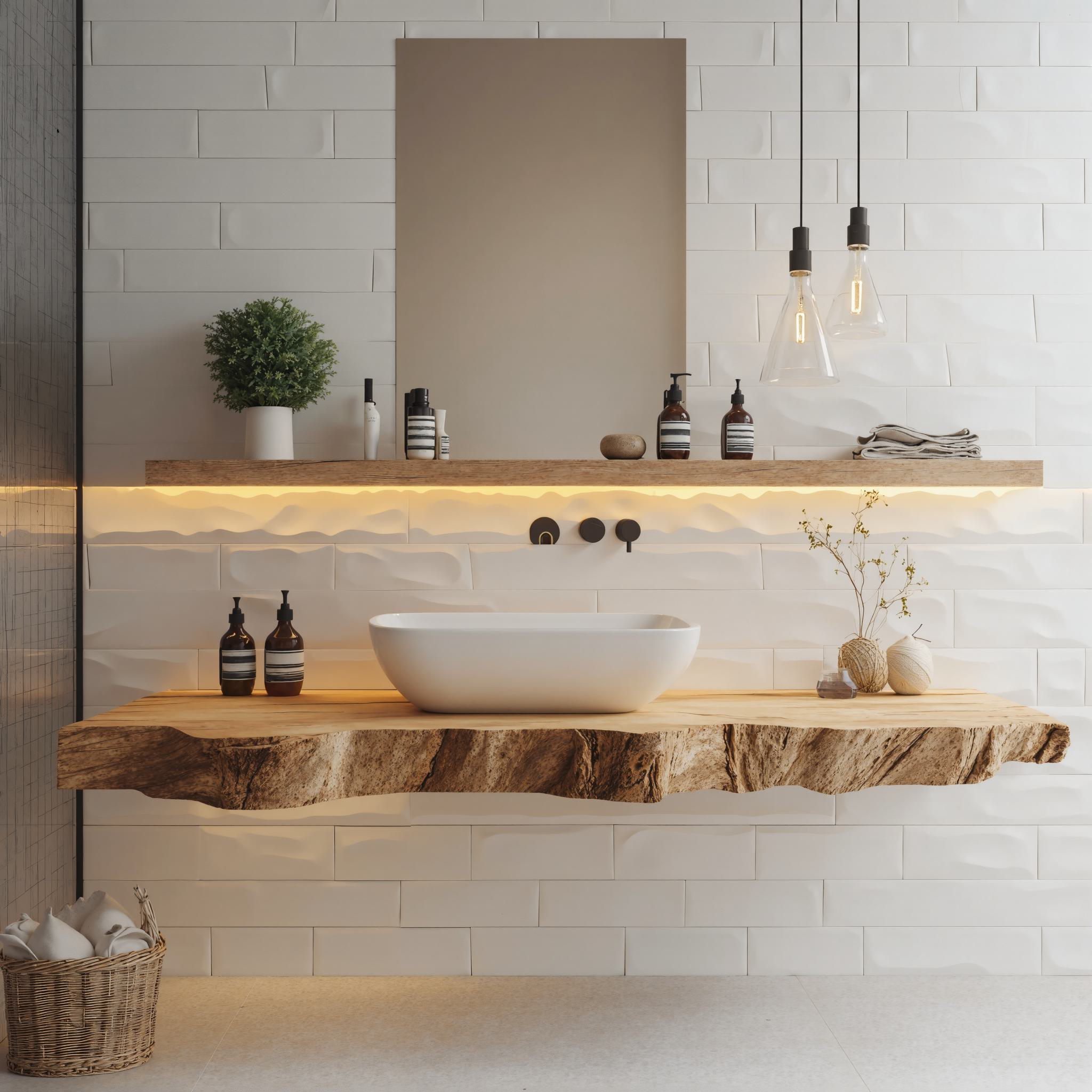 Mid Century Solid Wood Vanity Bathroom Decor Ideas SILDTBRV228