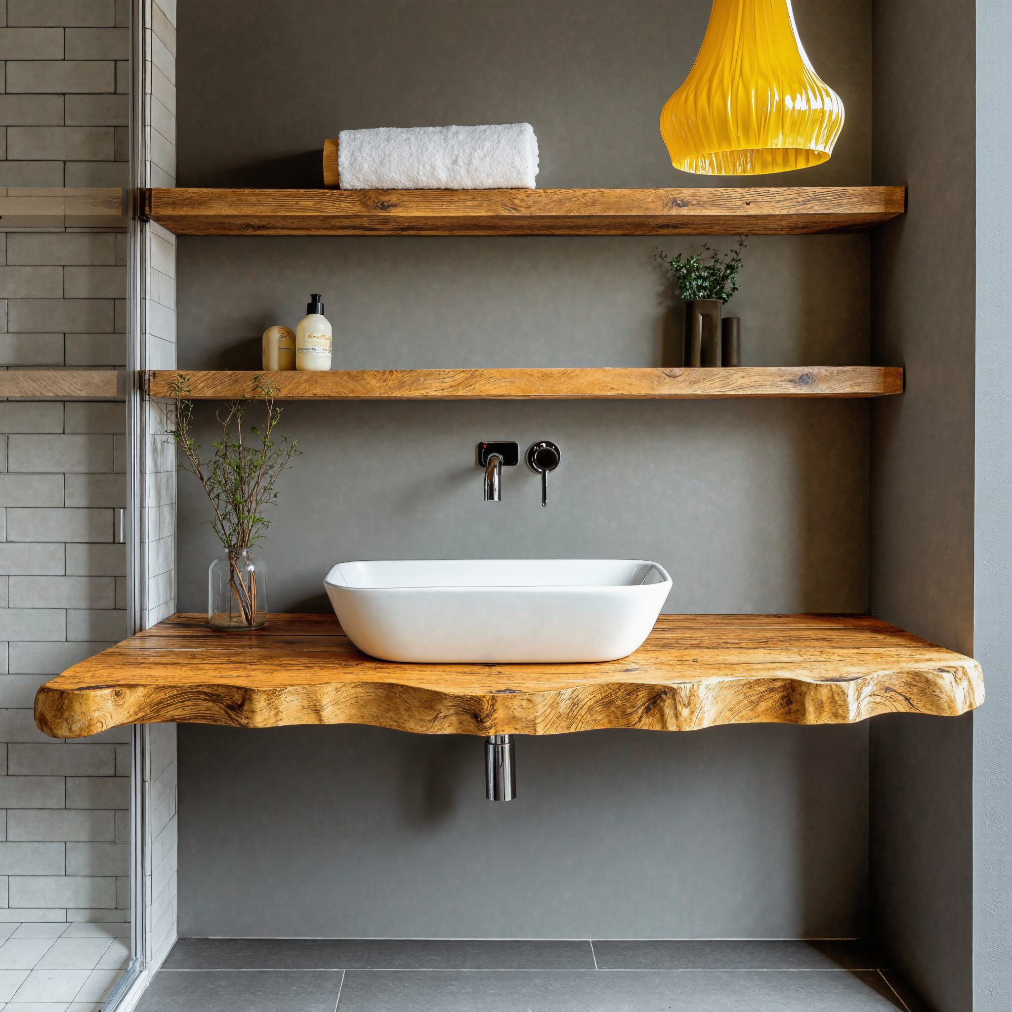 Mid Century Solid Wood Vanity Bathroom Furniture SILDTBRV217