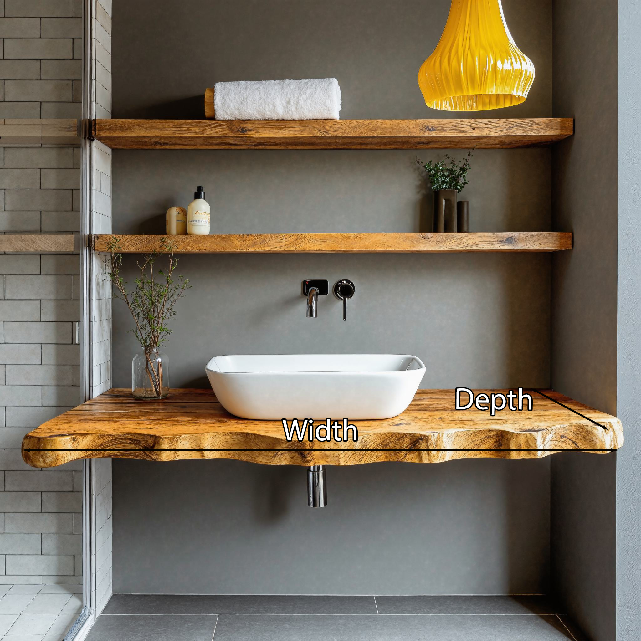 Mid Century Solid Wood Vanity Bathroom Furniture SILDTBRV217