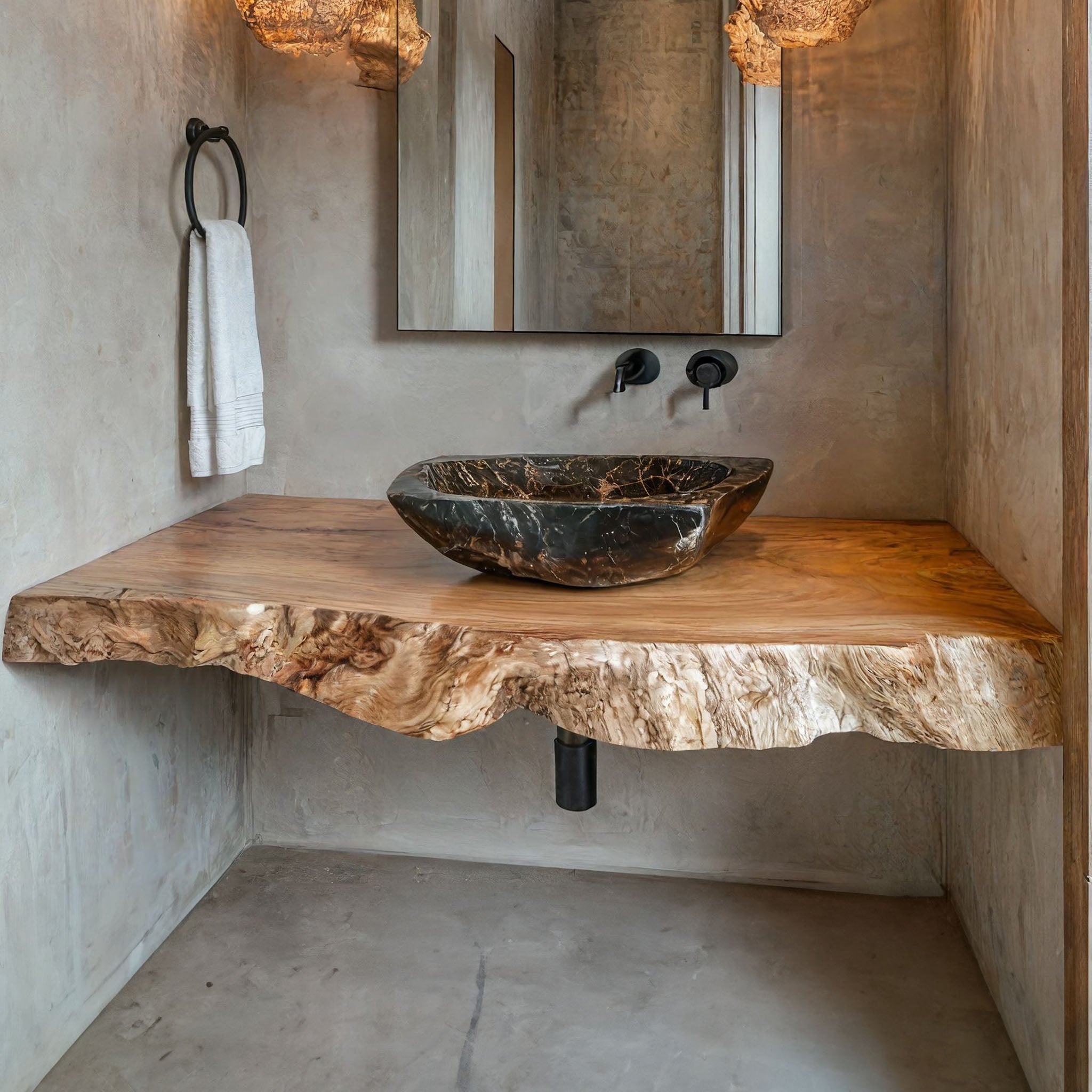 Mid Century Solid Wood Vanity For Bathroom Furniture SILDTBRV204