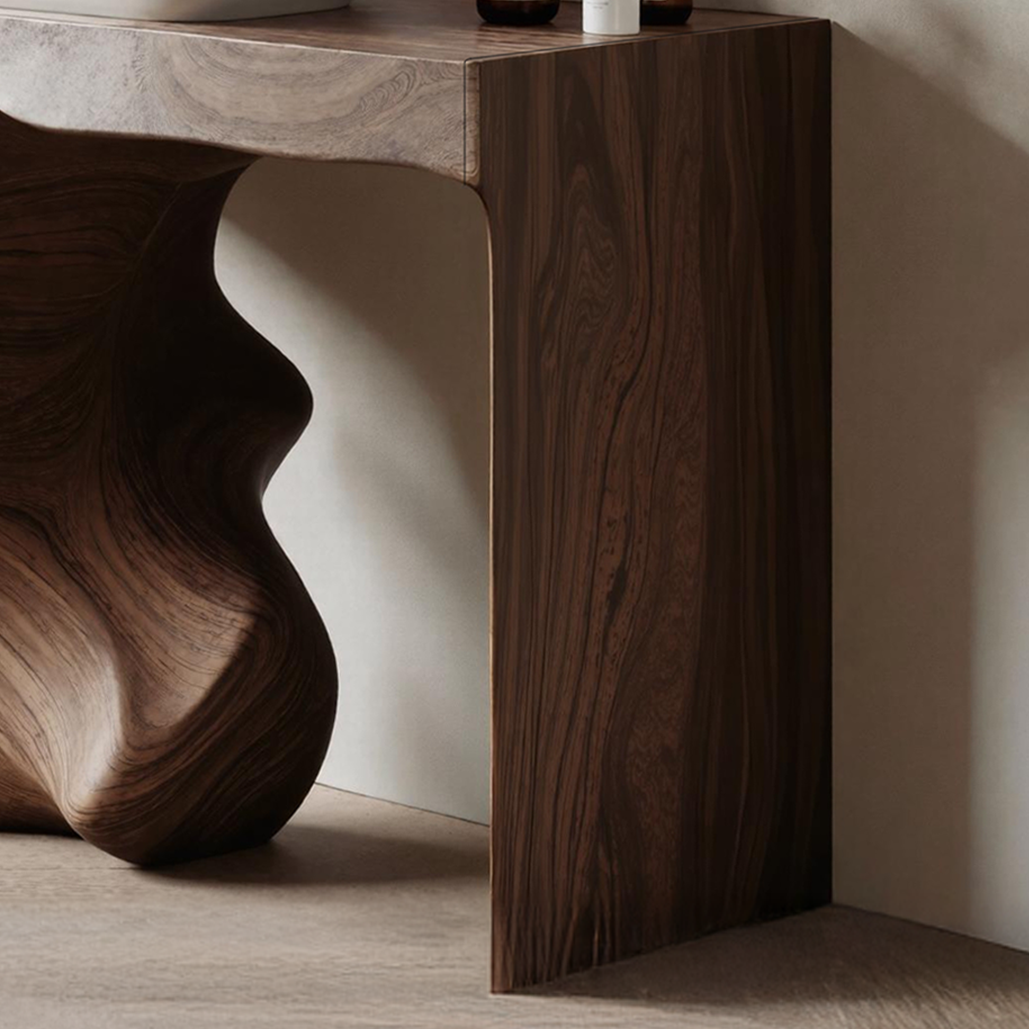 Mid Century Vanity For Organic Bathroom Interiors SILDTTNBRV012