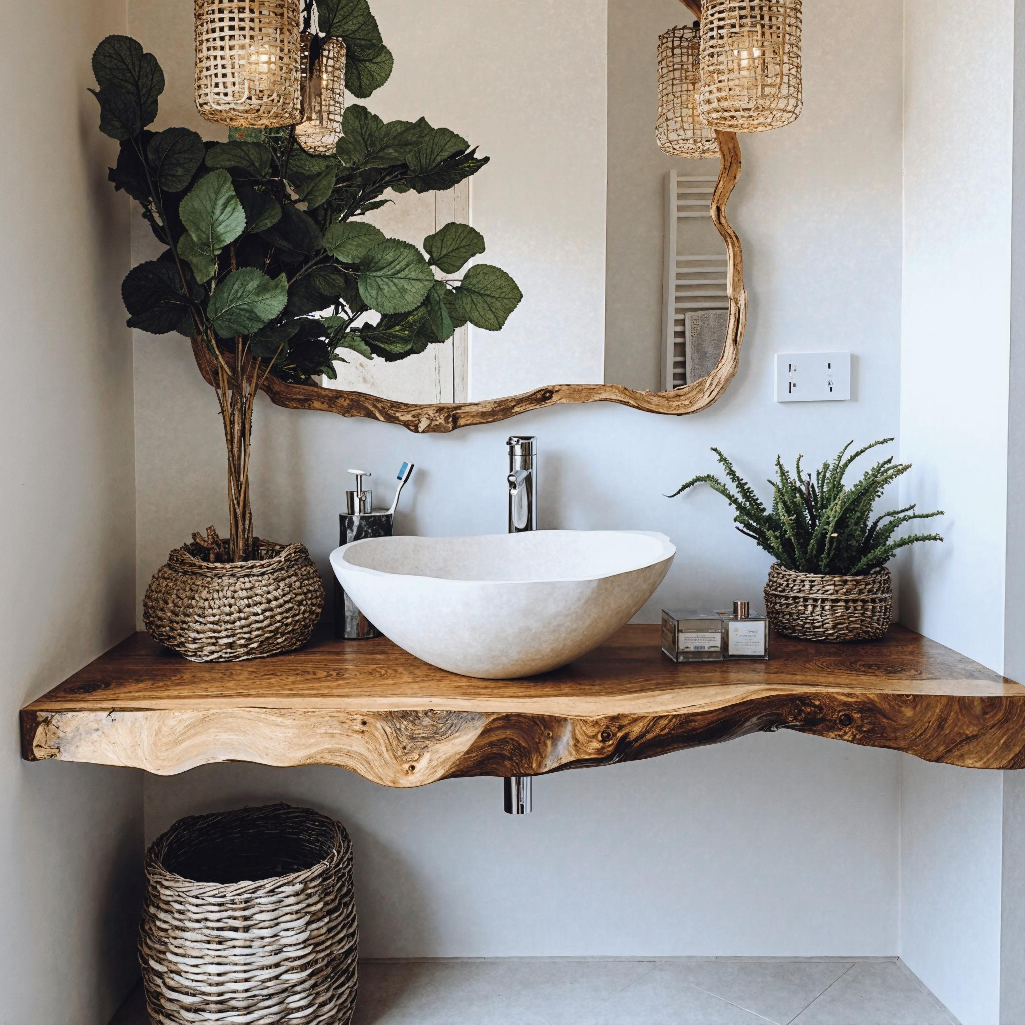 Mid Century Wooden Floating Vanity For Bathroom Design SILDTBRV187