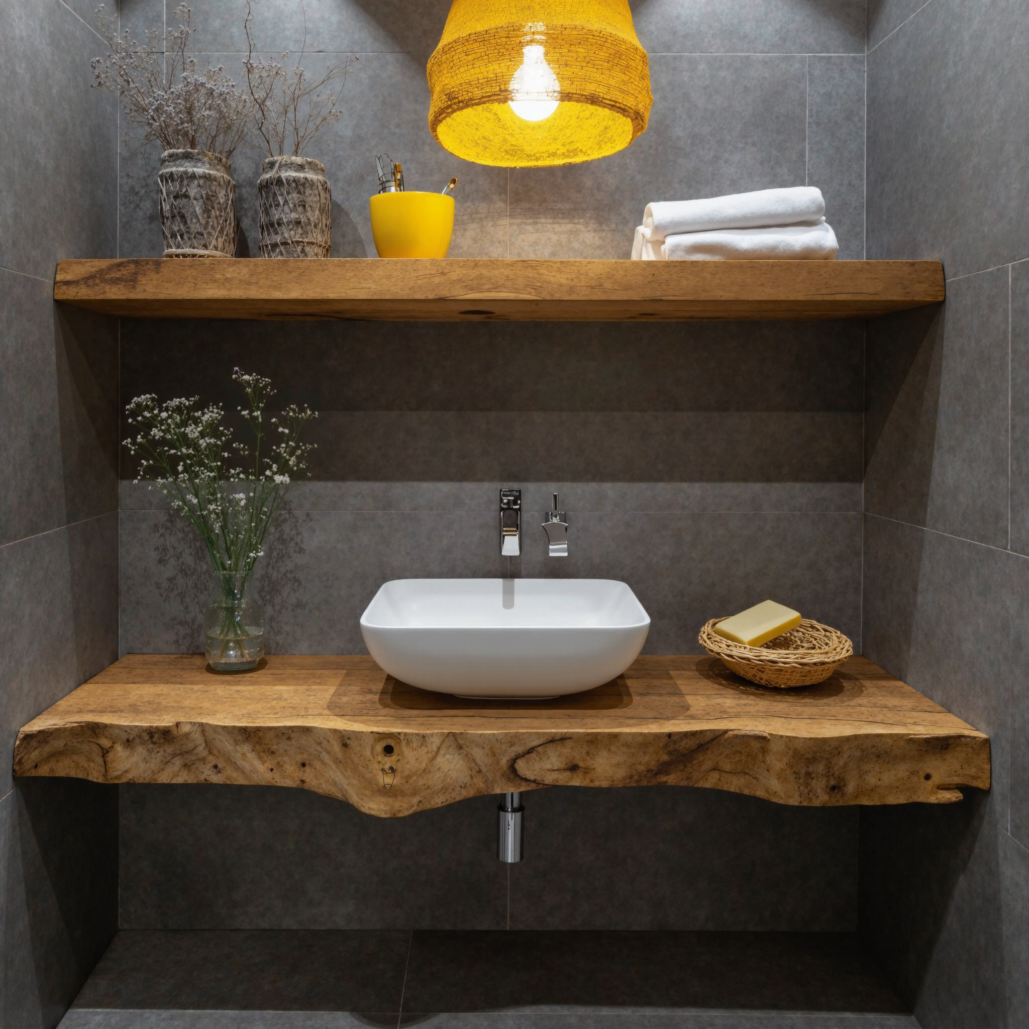 Mid Century Wooden Vanity For Bathroom Decor SILDTBRV214