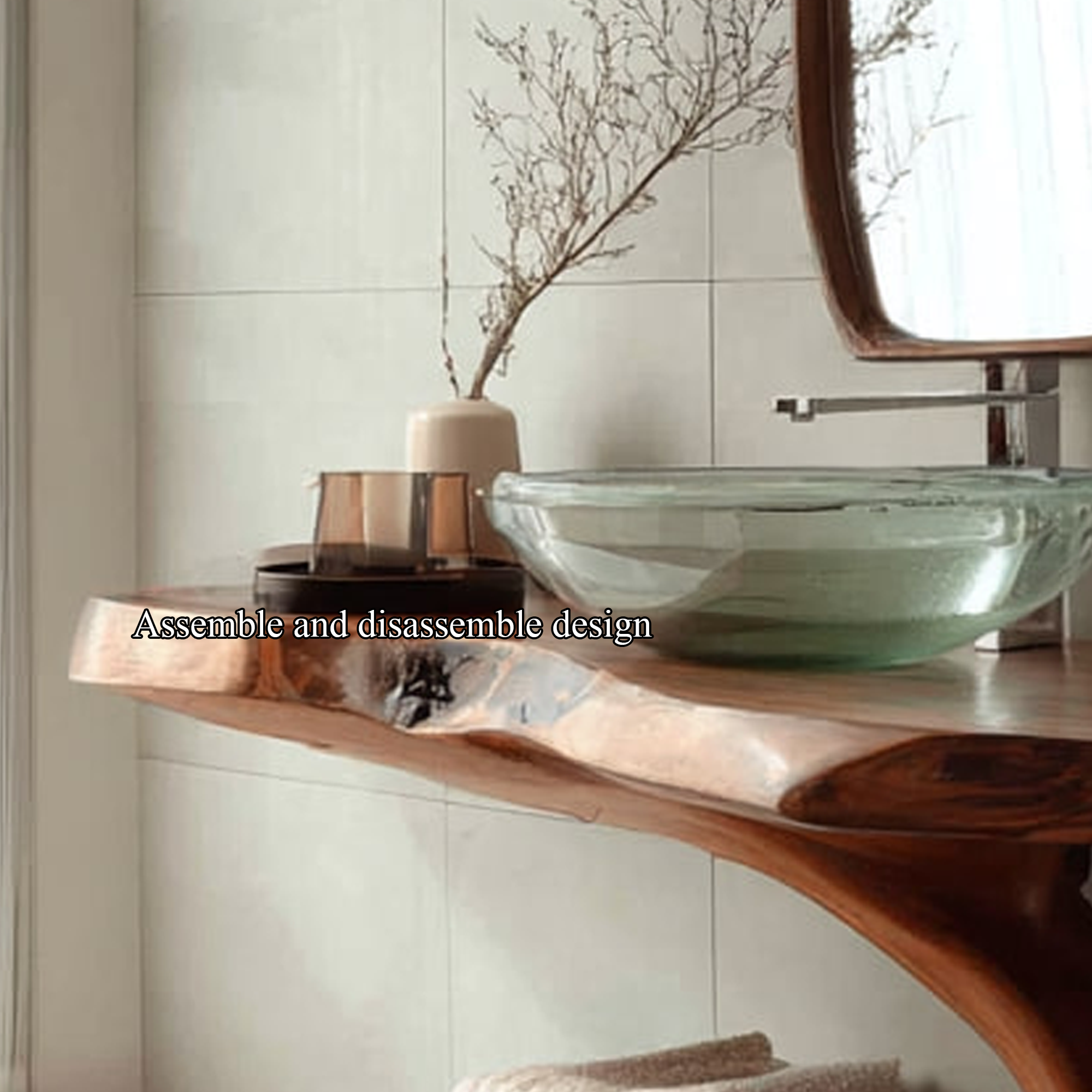 Midcentury Handmade Washstand Washroom SINLKIBRV128