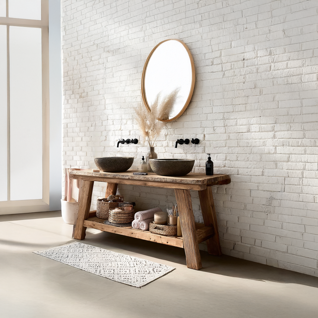 Midcentury Handmade Washstand Washroom SINLSABRV098