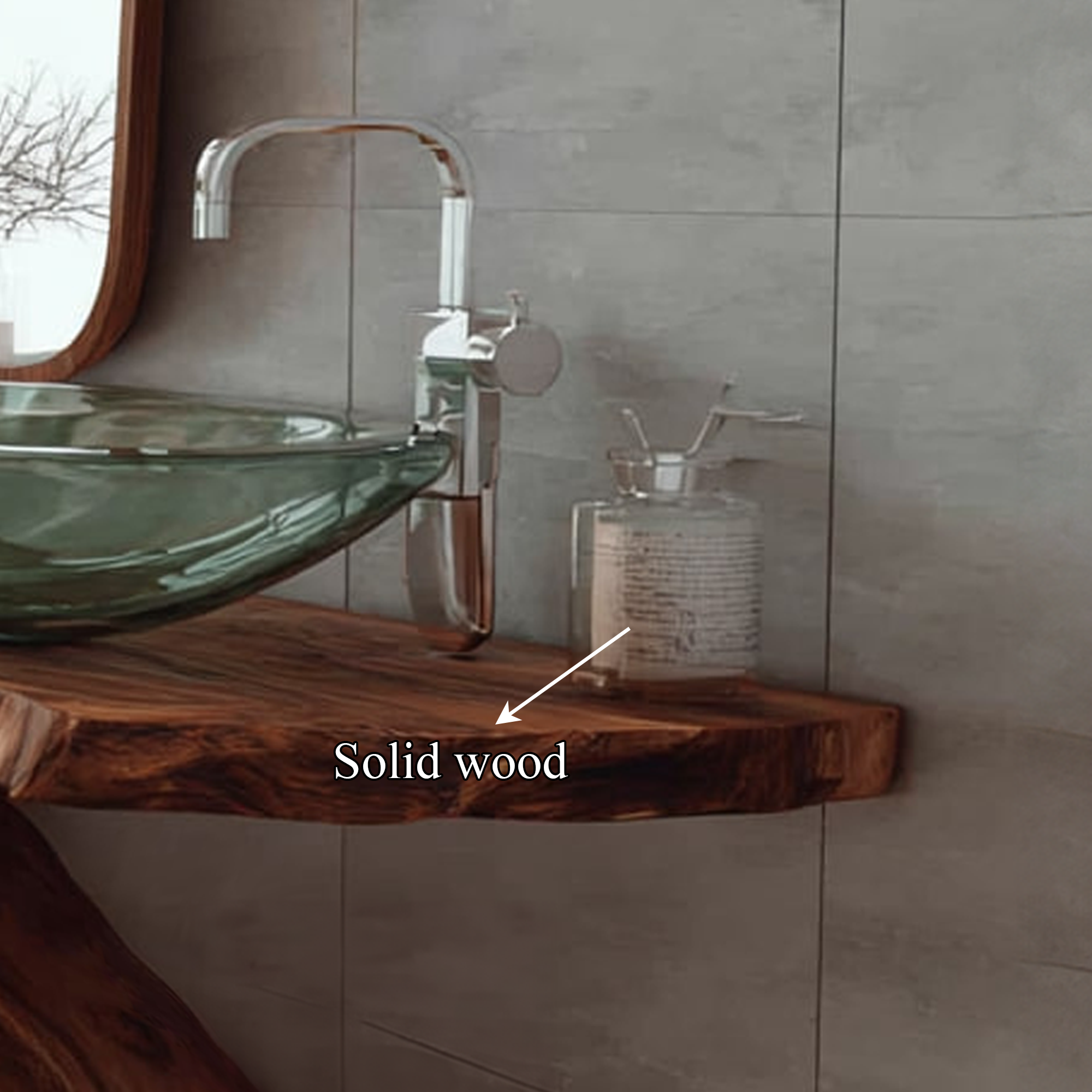 Midcentury Minimalist Pedestal Vanity Bathroom SINLKIBRV129