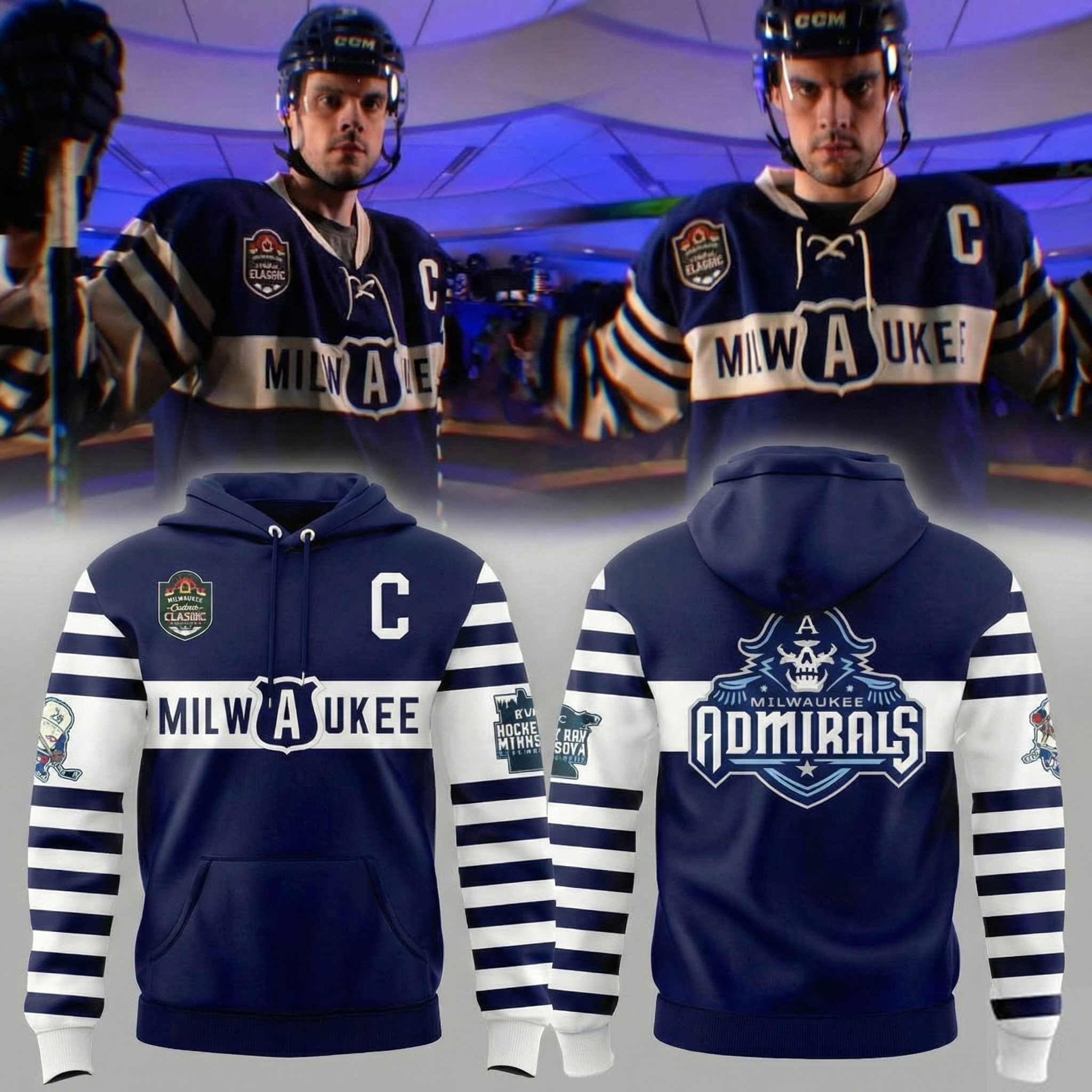 Milwaukee Admirals Hockey Day Minnesota Celebrate Hoodie Admirals Clothing Best Gift For Hockey Lovers