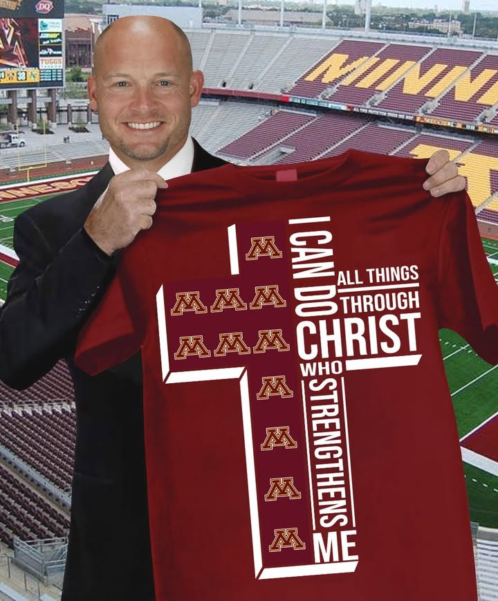 Minnesota Gophers Faith Shirt I Can Do All Things Through Christ Best Gift For Fans