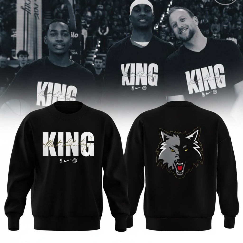Minnesota Timberwolves Honor King Sweatshirt Timberwolves Apparel Best Gift For NBA Fans