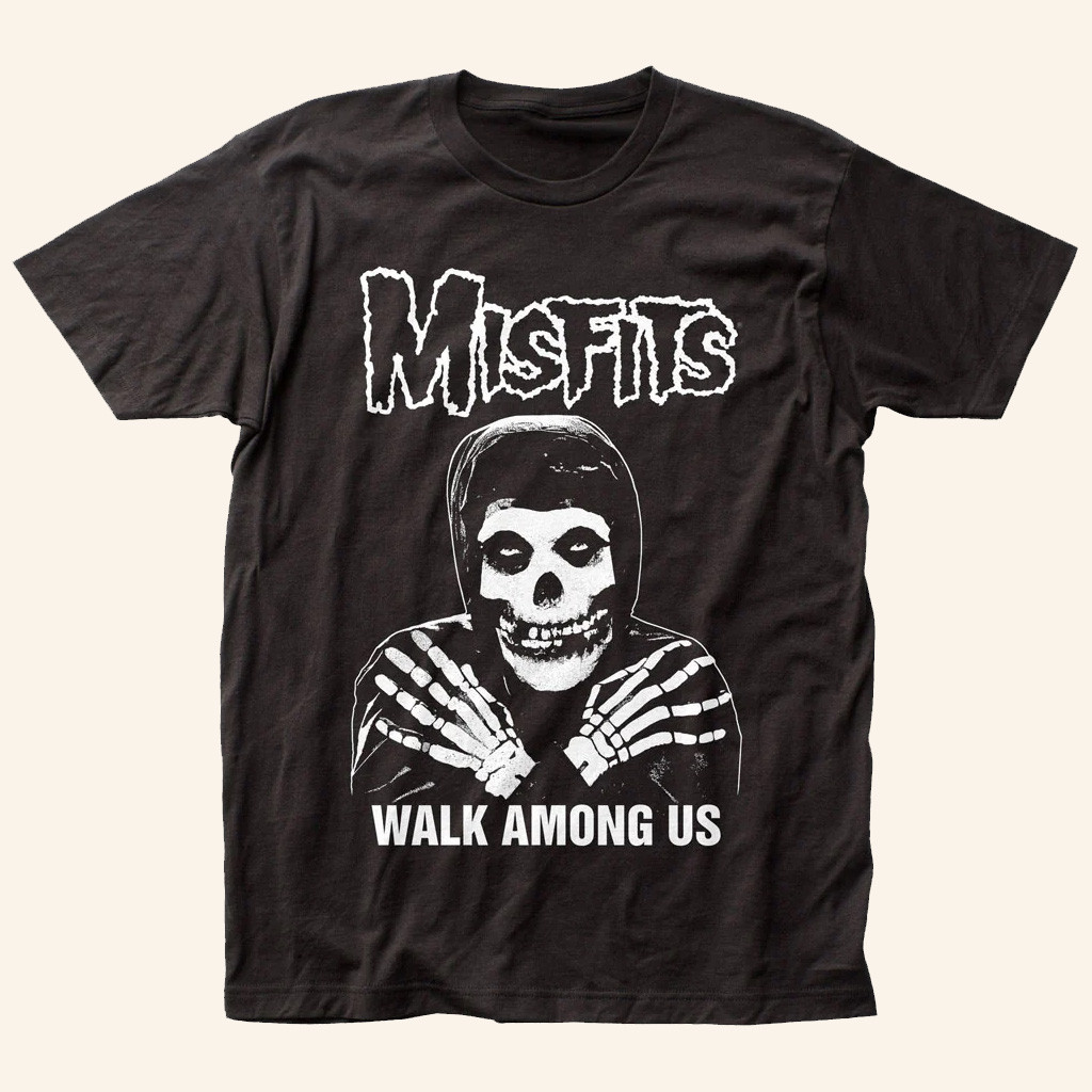 Misfits Merch Misfits Walk Among Us Black T-Shirt For Rock Fans