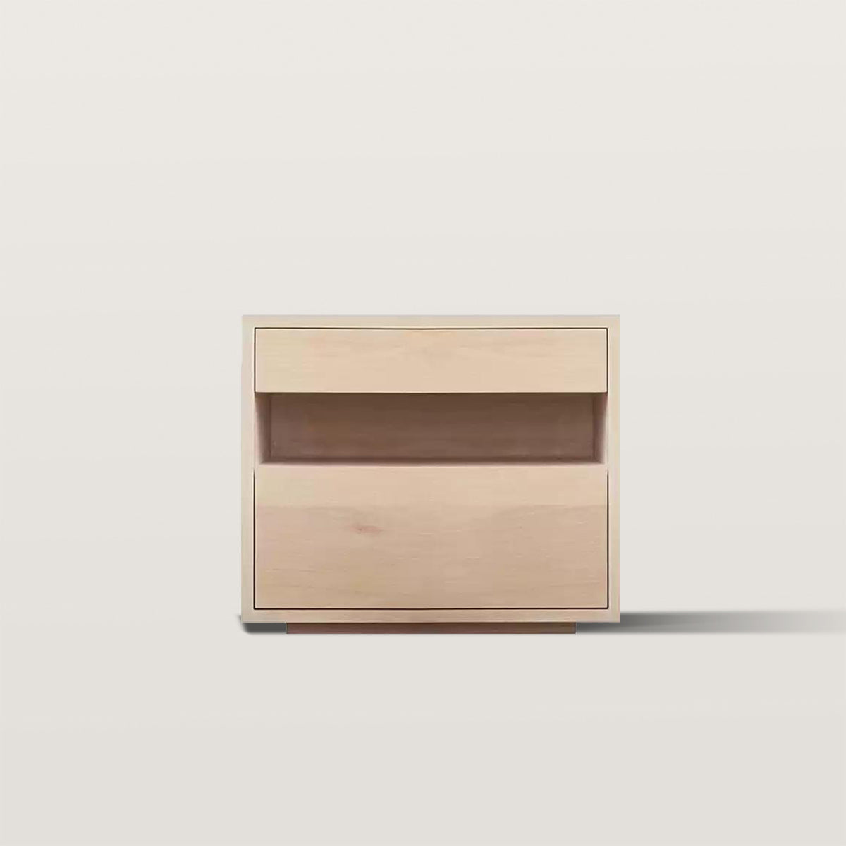 Modern Matte Bedroom Nightstand with 2 Drawers