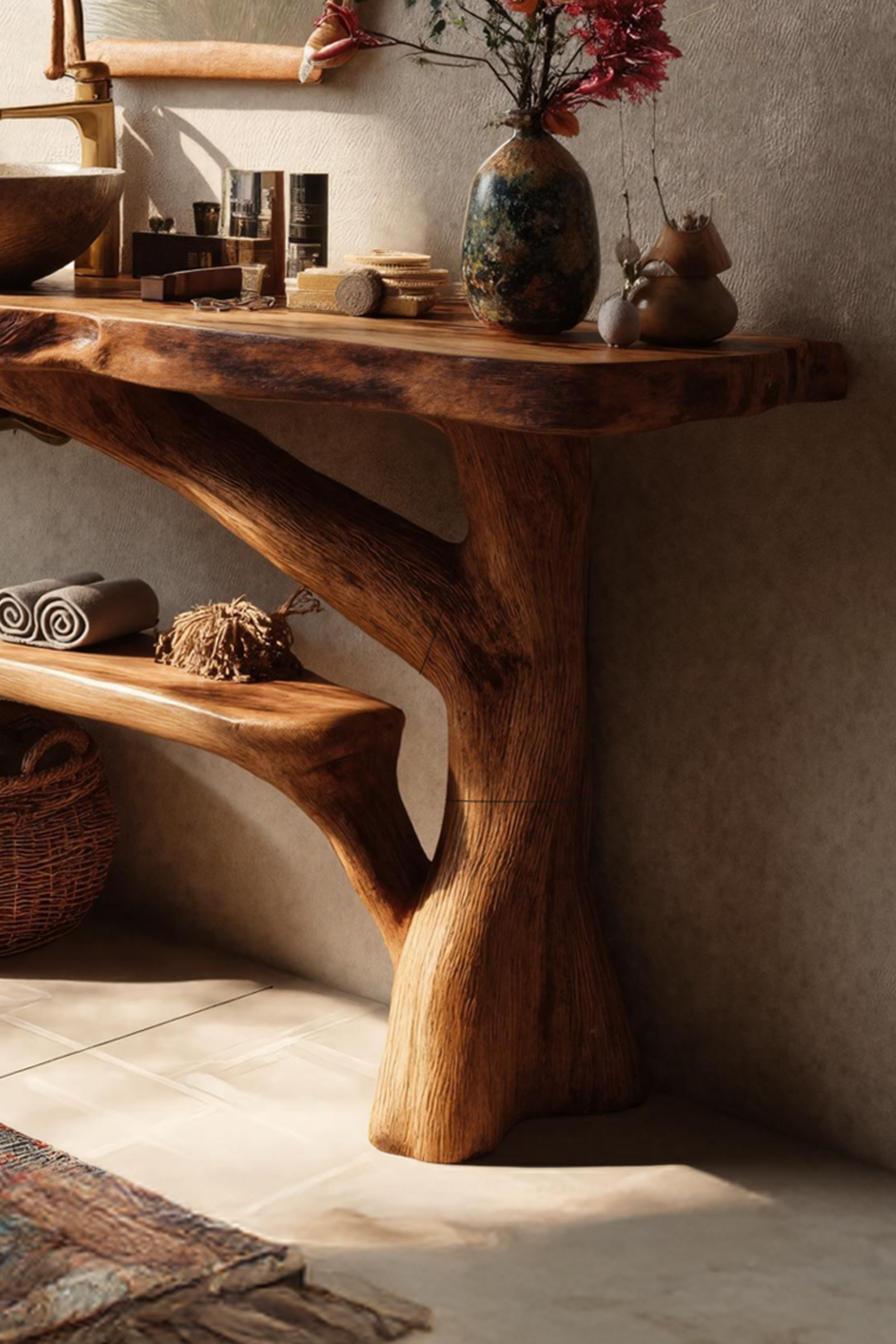 Modern Solid Wood Bathroom Vanity For Luxury Furniture Home Decor SILDTTRBRV077