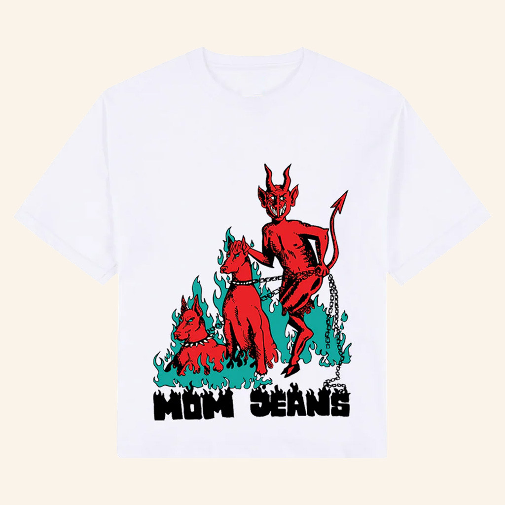 Mom Jeans Band Merch Devil Dog T-Shirt For Husband