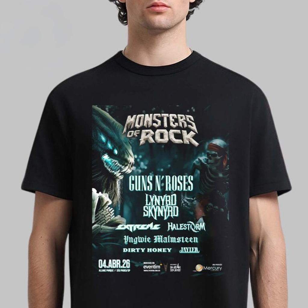 Monster Of Rock 2026 Sao Paulo Prazil At Allianz Parque On April 4 2026 T-Shirt Fan Apparel
