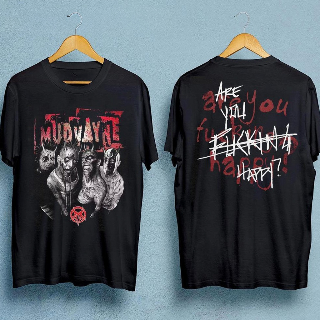 Mudvayne Are You Happy T-Shirt Mudvayne Merch For Heavy Metal Fans