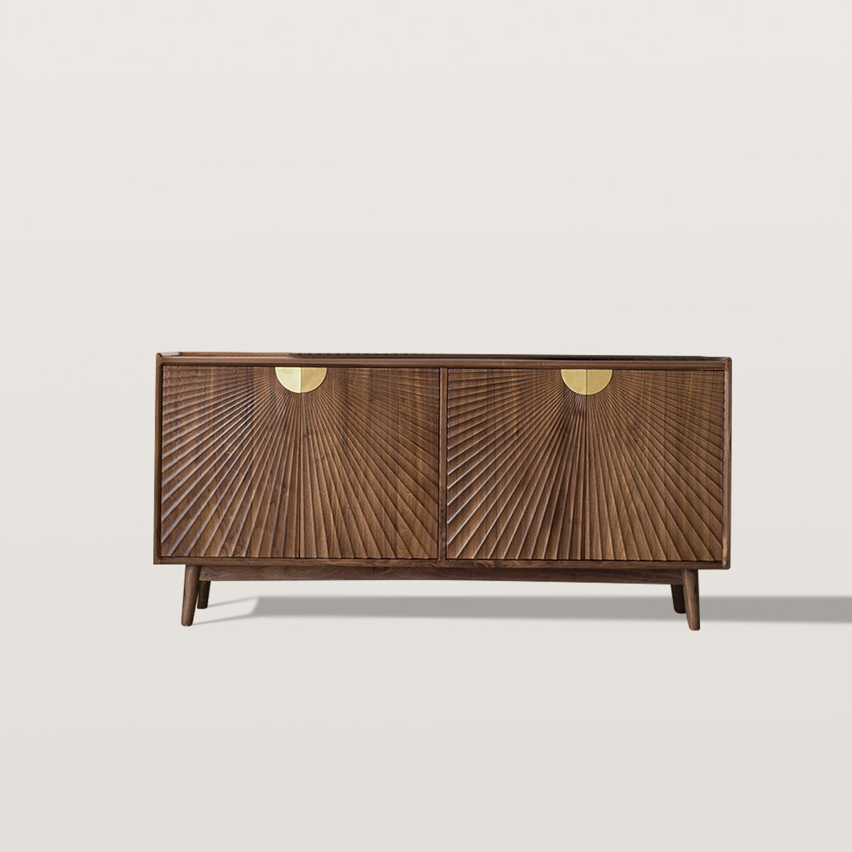 Multi Functional Rock Storage Cabinet with Fan-Shaped Texture