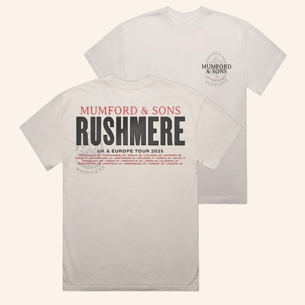 Mumford And Sons Merch Bone UK And EU Tour 2025 T-Shirt For Rock Band Fans 