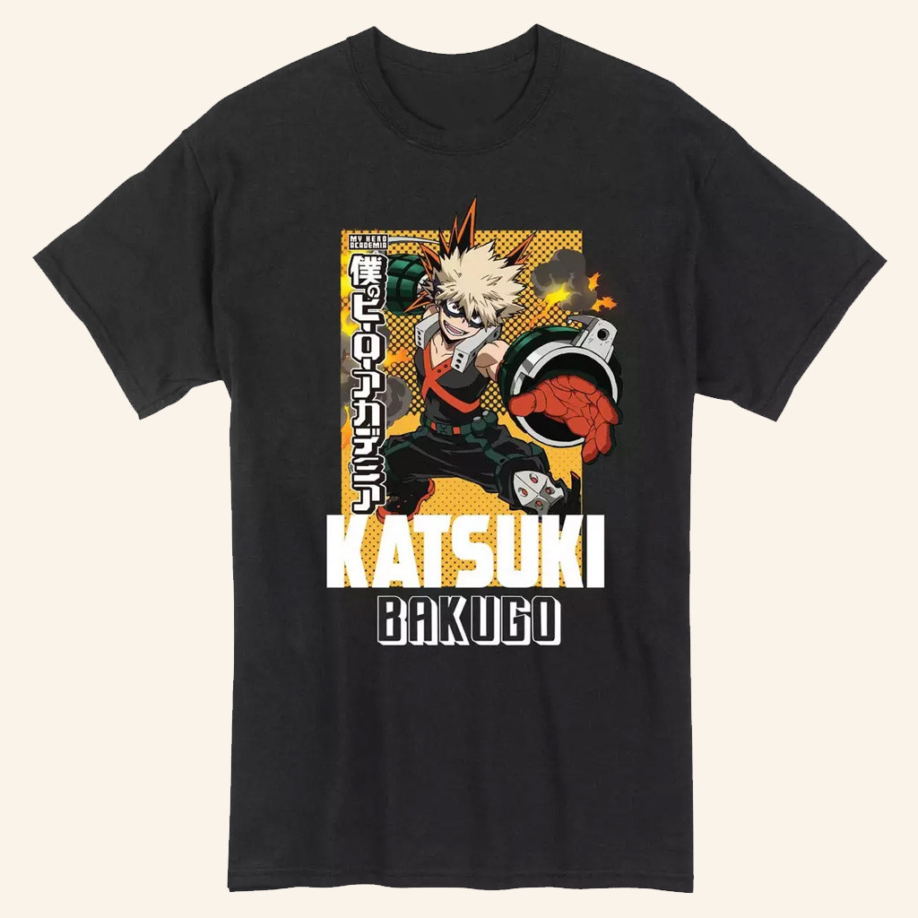 My Hero Academia Merch My Hero Academia Katsuki Bakugo Hero T-Shirt For Brother