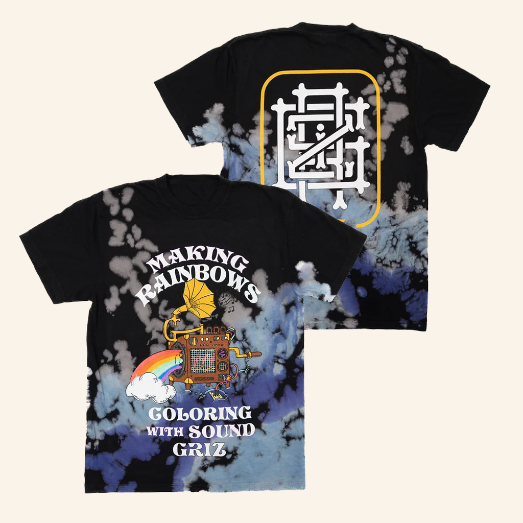 My Name Is Griz Merch Griz Making Rainbows Tie Dye T-Shirt For Friends
