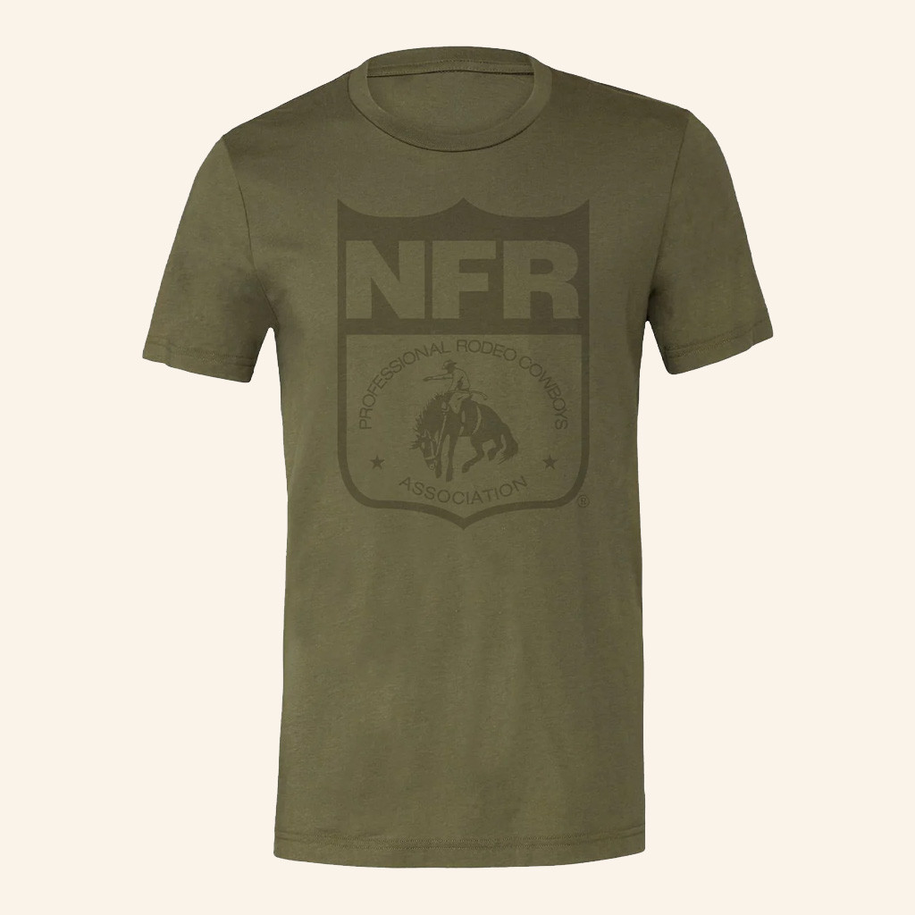 NFR Merch NFR Tonal Shield T-Shirt Birthday For Friends