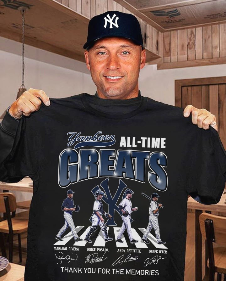 NY Yankees All Time Greats Shirt Thank You For The Memories Best Gift For Baseball Fans
