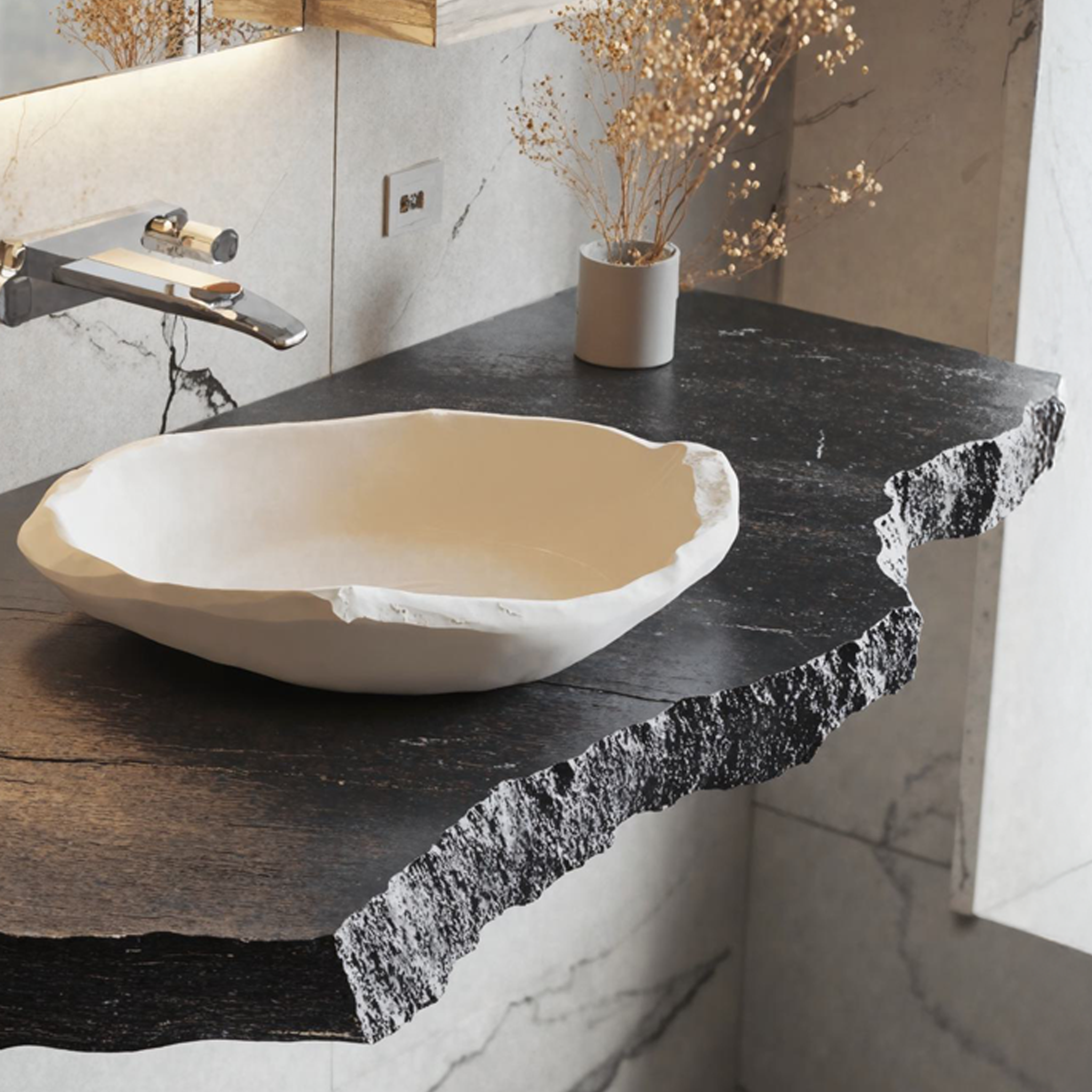 Natural Bathroom Vanity SILDTBRV028