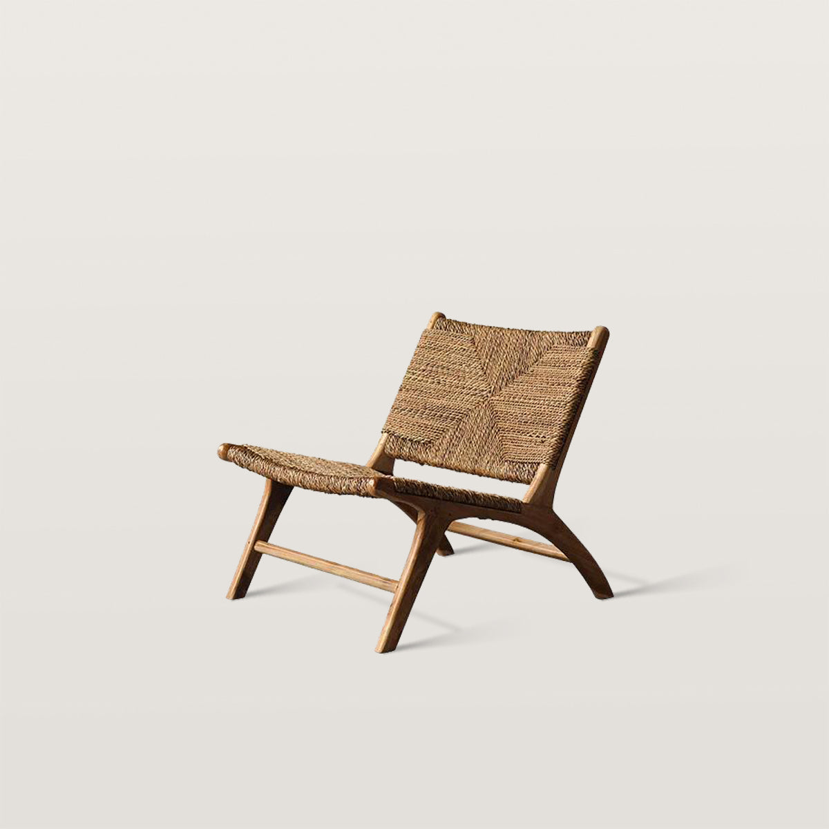 Natural Rattan Single Sofa Chair Balcony Leisure Chair