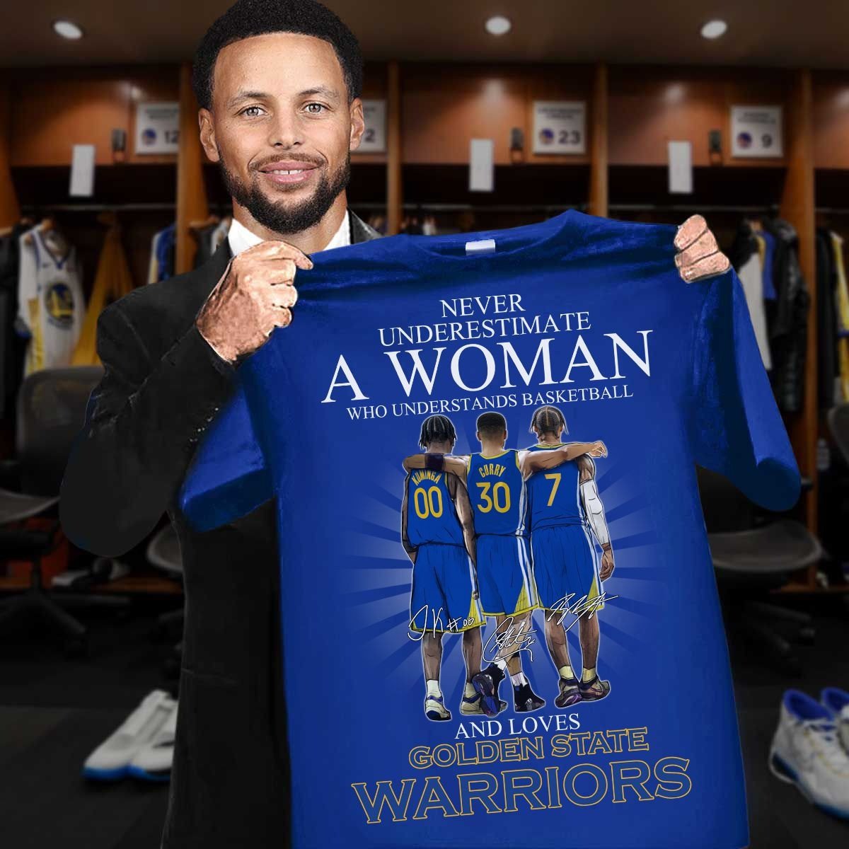 Never Underestimate A Woman Who Loves Golden State Warriors Shirt Fan Gifts For Her