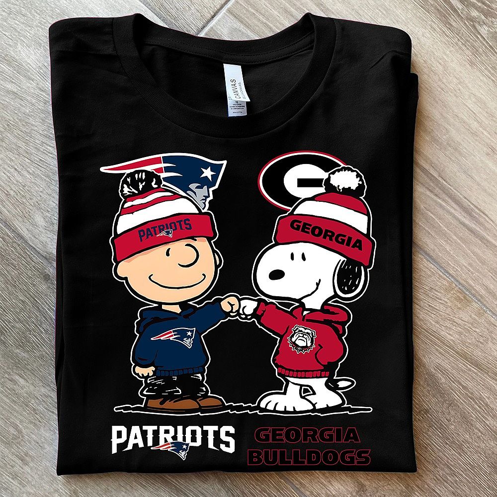 New England Heart And Georgia Bulldogs Soul T-Shirt Best Gift For Football Fans