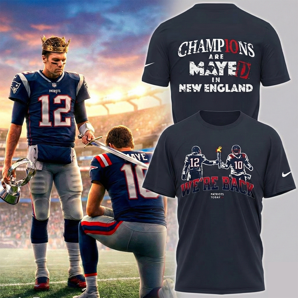 New England Patriots AFC Champions Are Made 2026 T-Shirt Football NFL Merch Best Gift For Football Fans