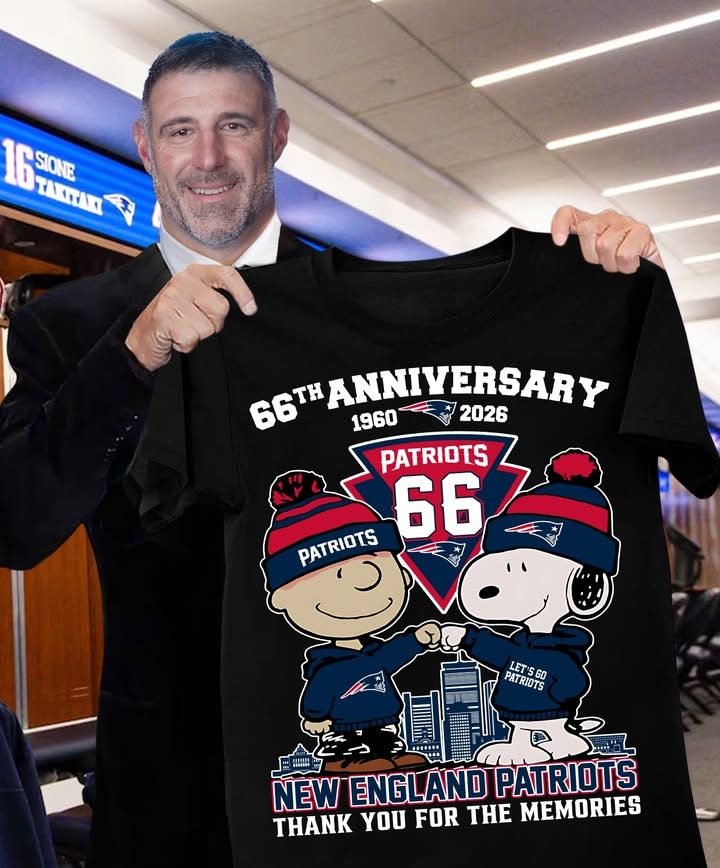 New England Patriots Football 66th Anniversary 1960 2026 T-Shirt NFL Football Thank You For The Memories Fan Gift
