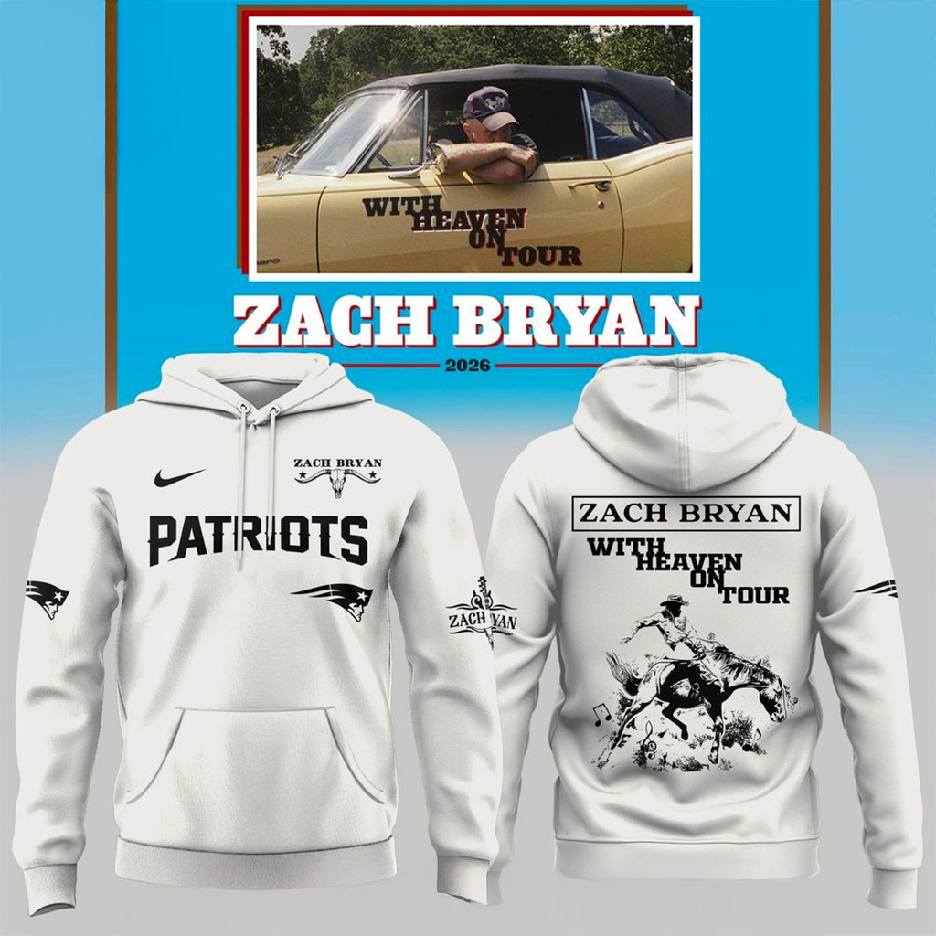 New England Patriots Jack Bryan With Heaven On Tour Hoodie NFL Football Merch Best Gift