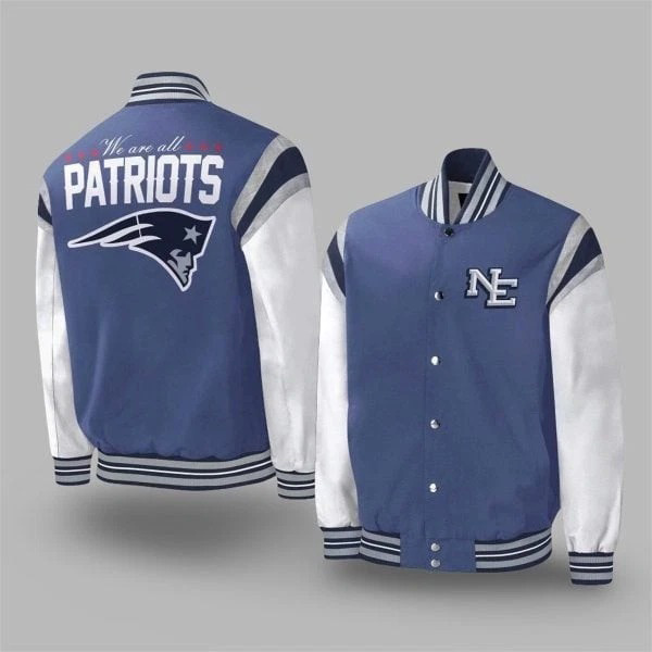 New England Patriots Rivalries We Are All Patriots Bomber Jacket Football NFL Apparel Best Gift For Football Fans