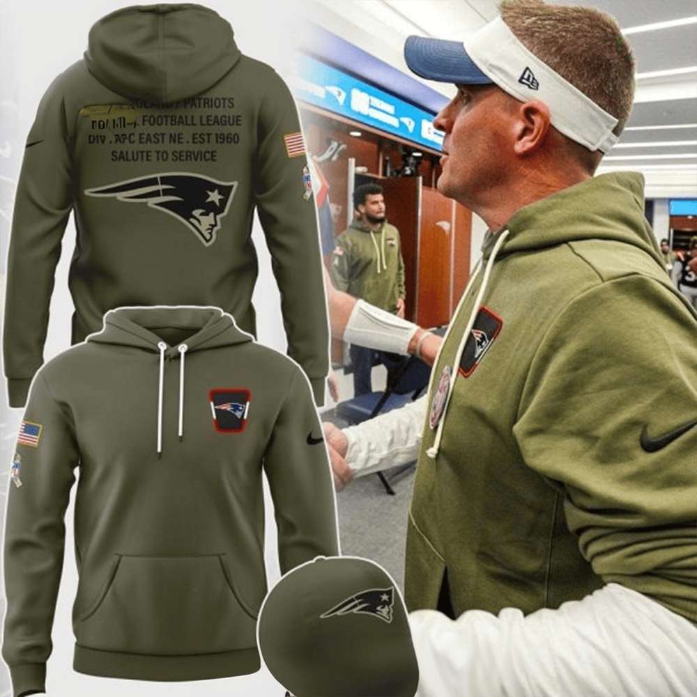 New England Patriots Salute To Service 2025 Hoodie Patriots Merch Best Gift For Football Fans
