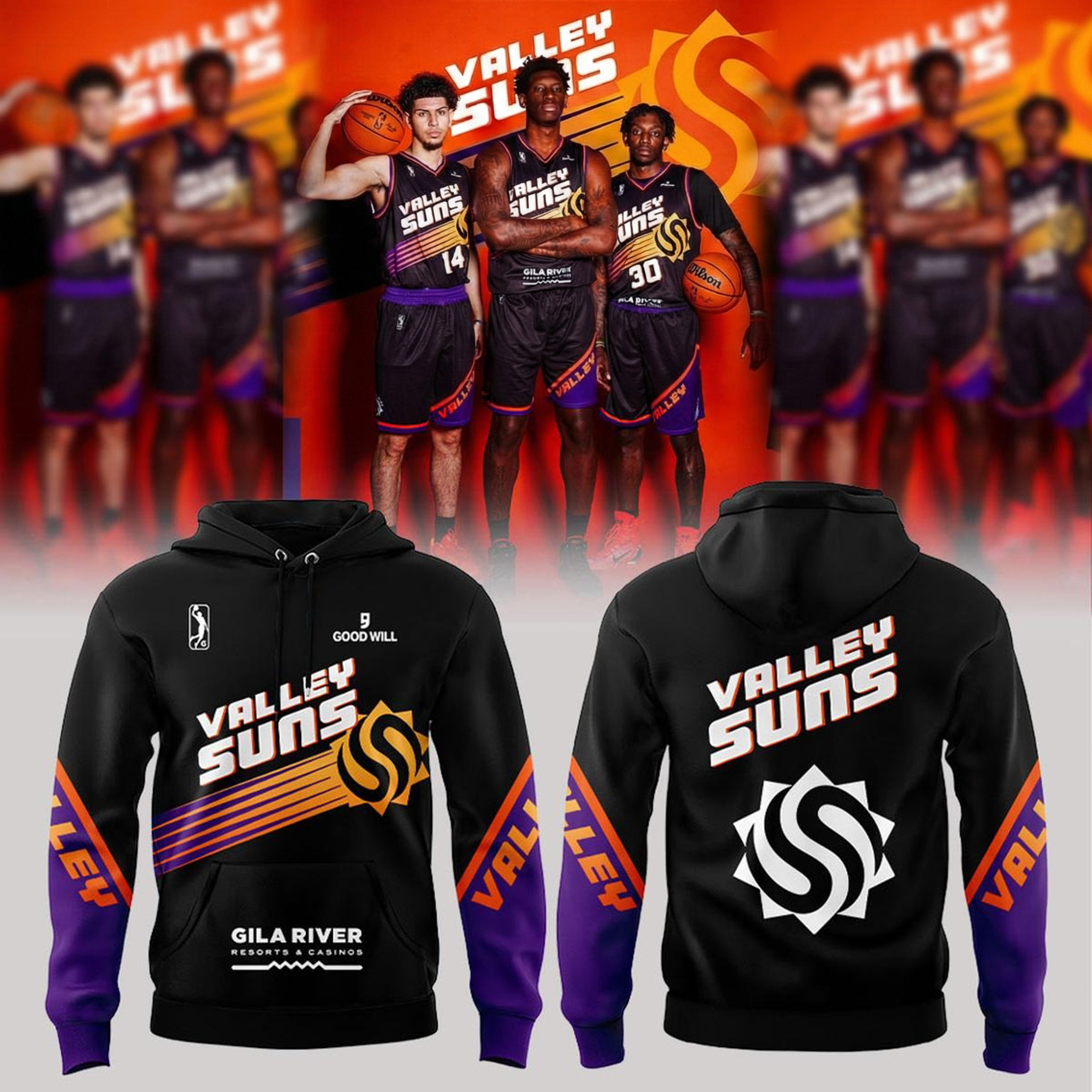 New Era of Valley Sun Basketball 90’s Nostalgia Hoodie Valley Sun Merch Unique Gift For Basketball Fans