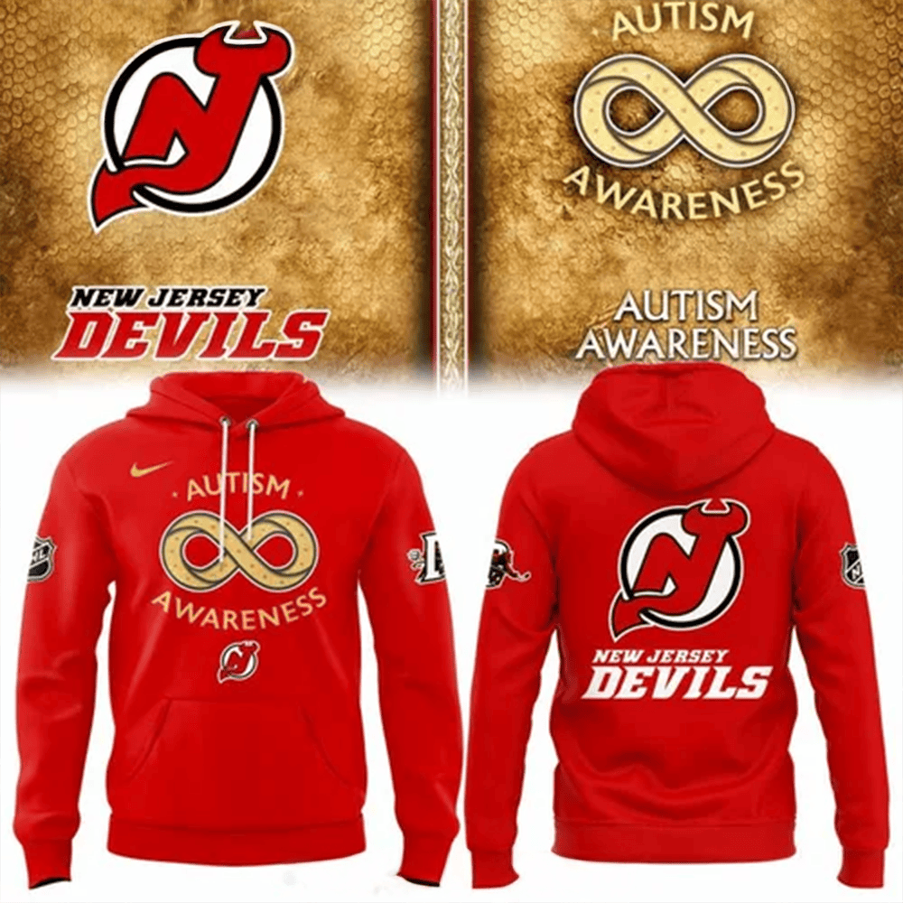 New Jersey Devils Autism Awareness 2025 Hoodie New Jersey Devils Merch First Fathers Day Gift