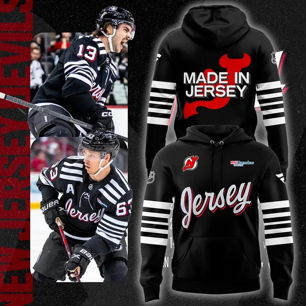 New Jersey Devils Made In Jersey 2025 Hoodie NHL Hockey Local Pride Apparel Best Gift For Fans