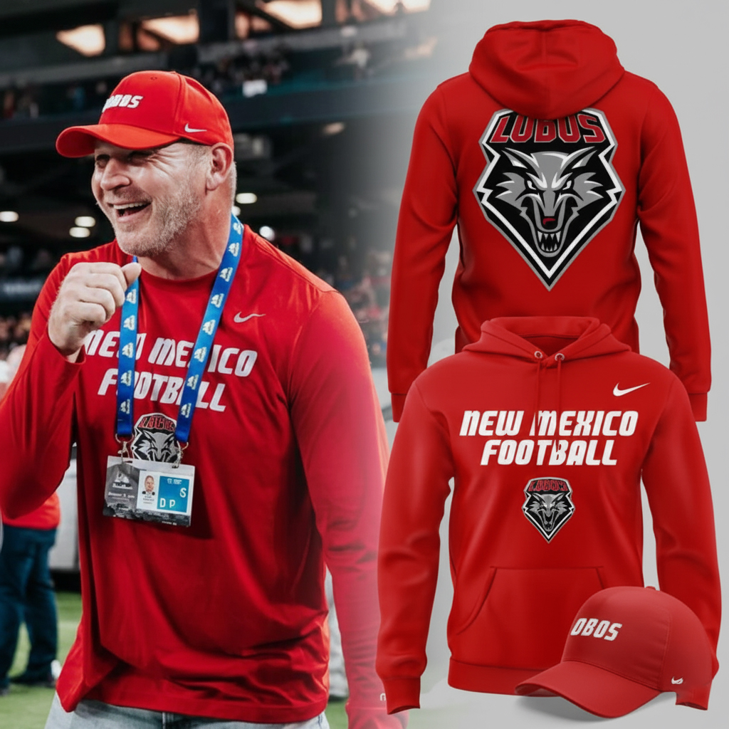 New Mexico Lobos Football x Legend Brian Urlacher 2025 Hoodie NM Lobos Merch Best Gift For Football Fans