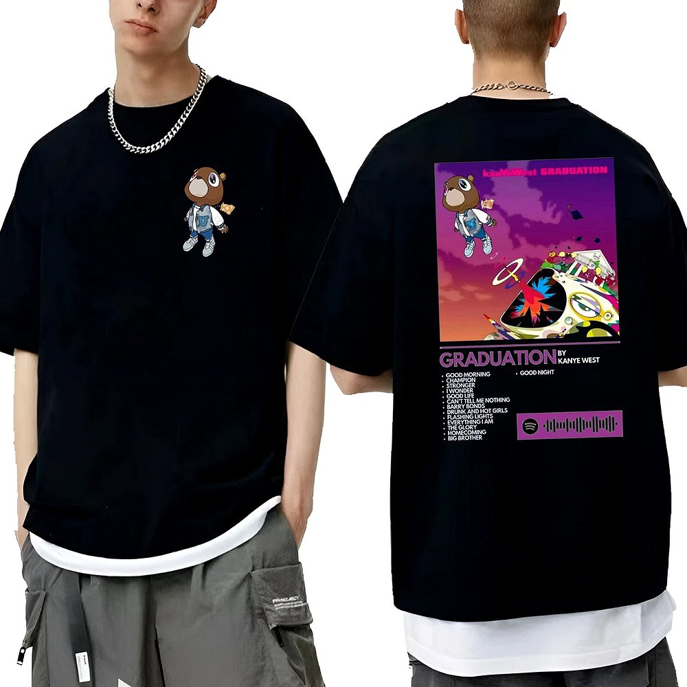New Rare Kanye West Album Tour Gift Family Black T-Shirt