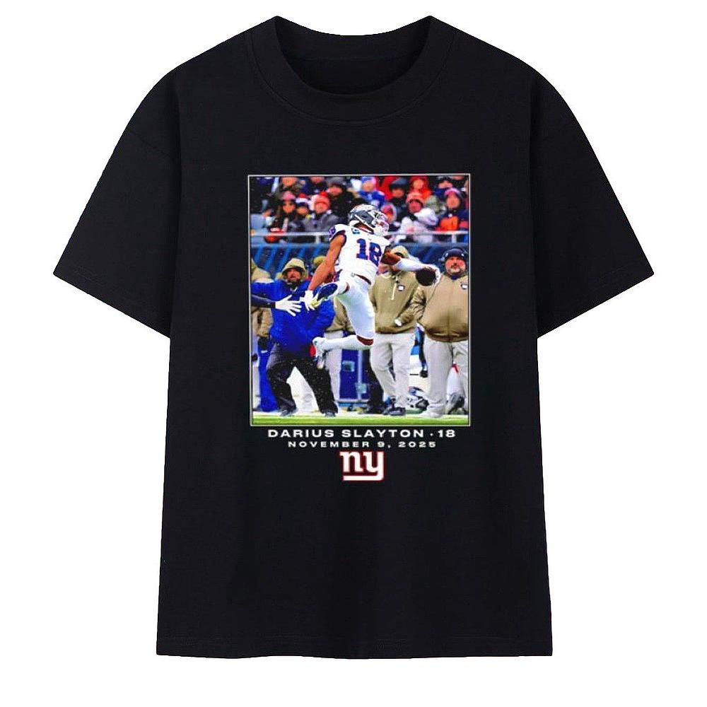 New York Giants Darius Slayton NFL Flash Features Week 10 T-Shirt Best Gift For Football Fans