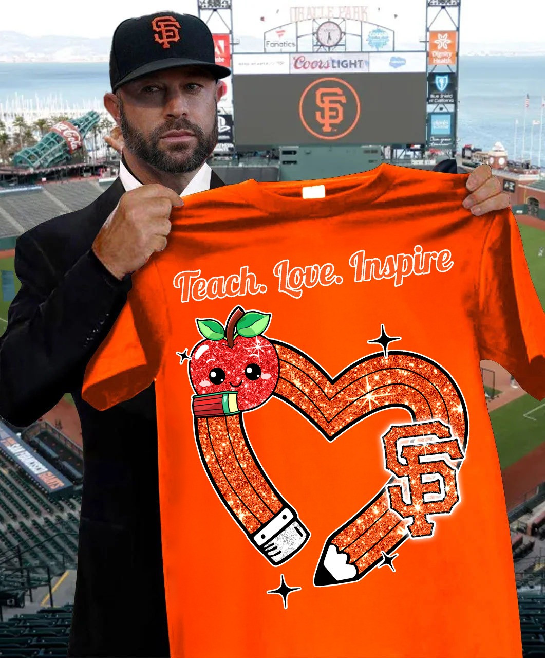 New York Giants Teach Lover Inspired Teachers Shirt Honor Teachers Day Giants Fan Gifts