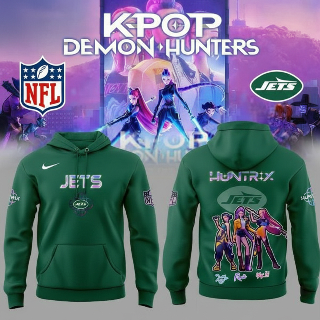 New York Jets KPop Demon Hunters 2025 Playoffs Hoodie Jets Merch Unique Gift For NFL Fans