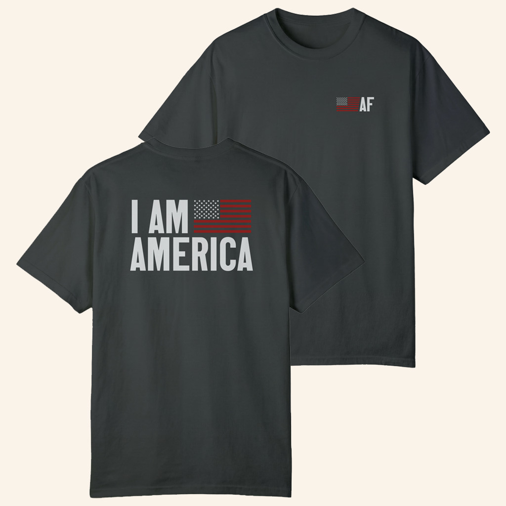 Nick Fuentes Merch I Am America Flag T-Shirt Patriotic For Men