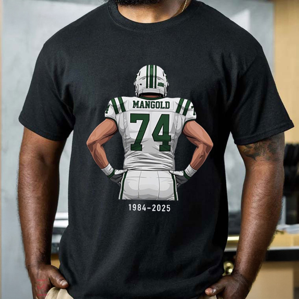 Nick Mangold Memories No 74 Legend Player Football T-Shirt Christmas For Football Fan