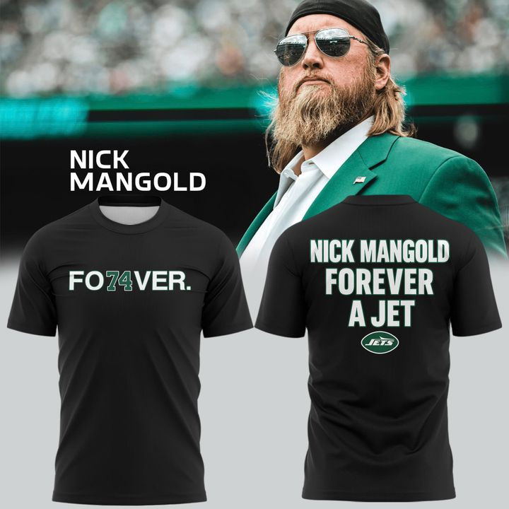 Nick Mangold T-Shirt Fo74ver Nick Mangld Forever A Jet Shirt Gifts For Football Fans
