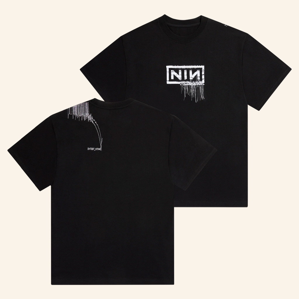 Nine Inch Nails Merch With Teeth 20 Thread T-Shirt For A Rock Music Lover