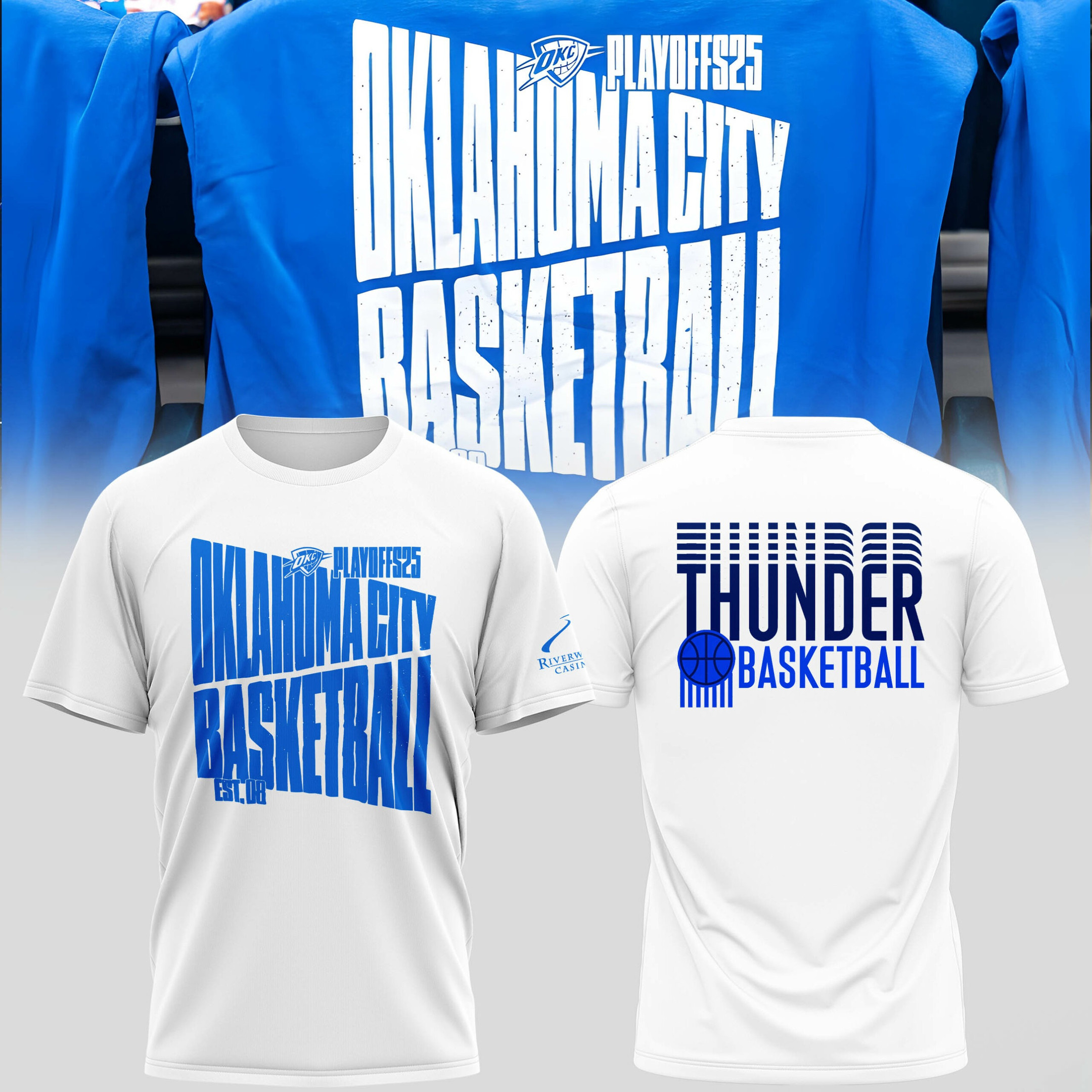 OKC Oklahoma City Thunder T-Shirt Basketball NBA 2025 Playoffs OKC Thunder Merch