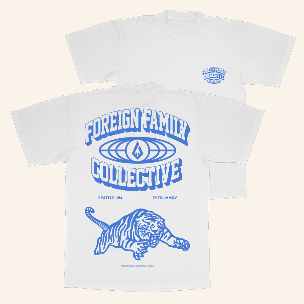 Odesza Merch Foreign Family Collective Varsity Tiger T-Shirt For Brothers